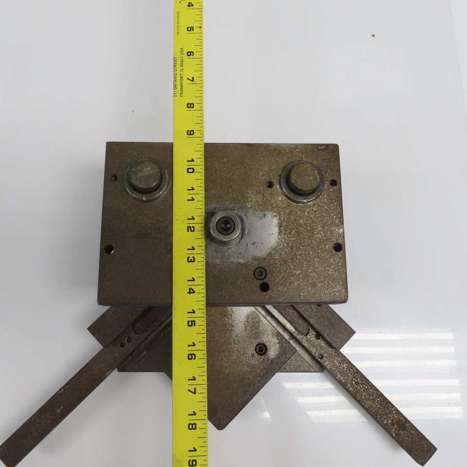 2 Post Punch Press Die Set/Shoe 5-1/2" FB x 8" W 3-1/2" Throat