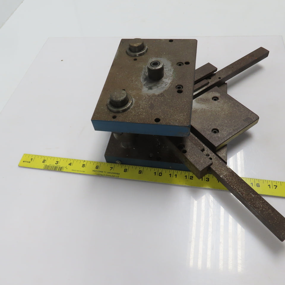 2 Post Punch Press Die Set/Shoe 5-1/2" FB x 8" W 3-1/2" Throat