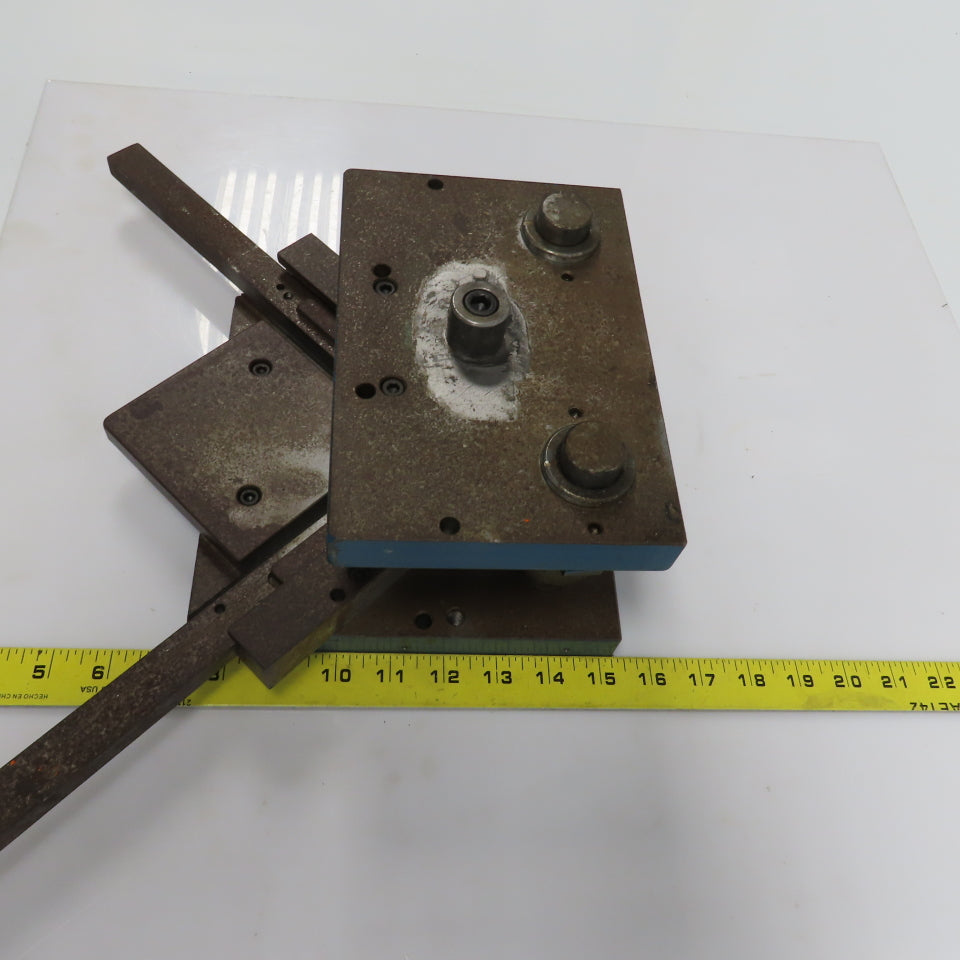 2 Post Punch Press Die Set/Shoe 5-1/2" FB x 8" W 3-1/2" Throat