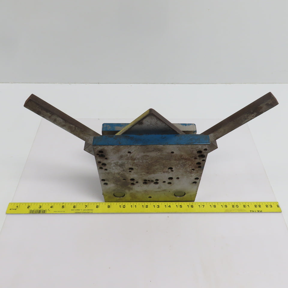 2 Post Punch Press Die Set/Shoe 5-1/2" FB x 8" W 3-1/2" Throat