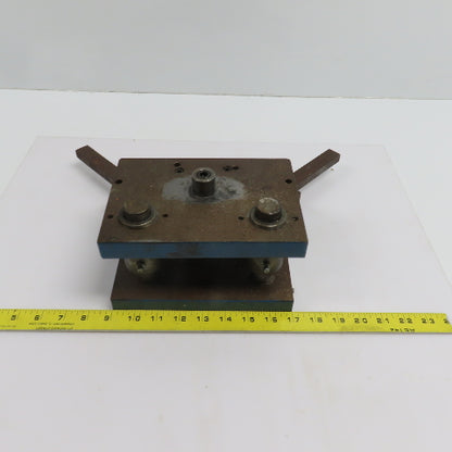 2 Post Punch Press Die Set/Shoe 5-1/2" FB x 8" W 3-1/2" Throat