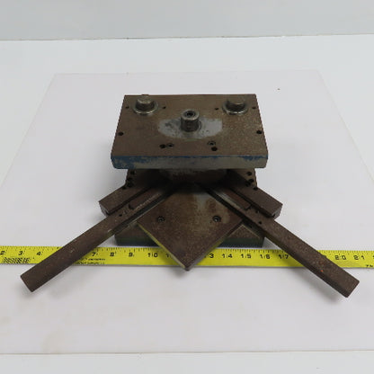 2 Post Punch Press Die Set/Shoe 5-1/2" FB x 8" W 3-1/2" Throat