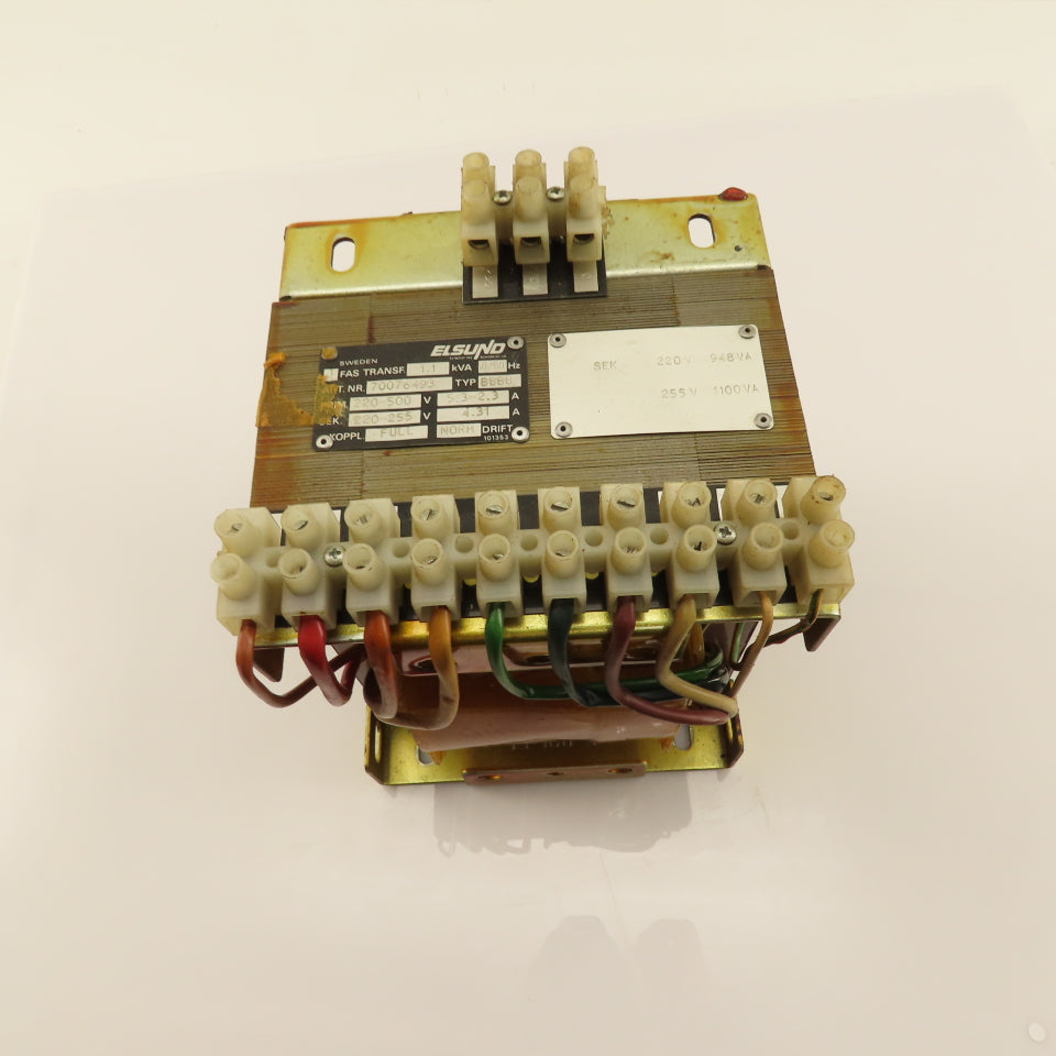 Elsund 7007493 220-500V Pri 220-255V Sec 1kVa Transformer
