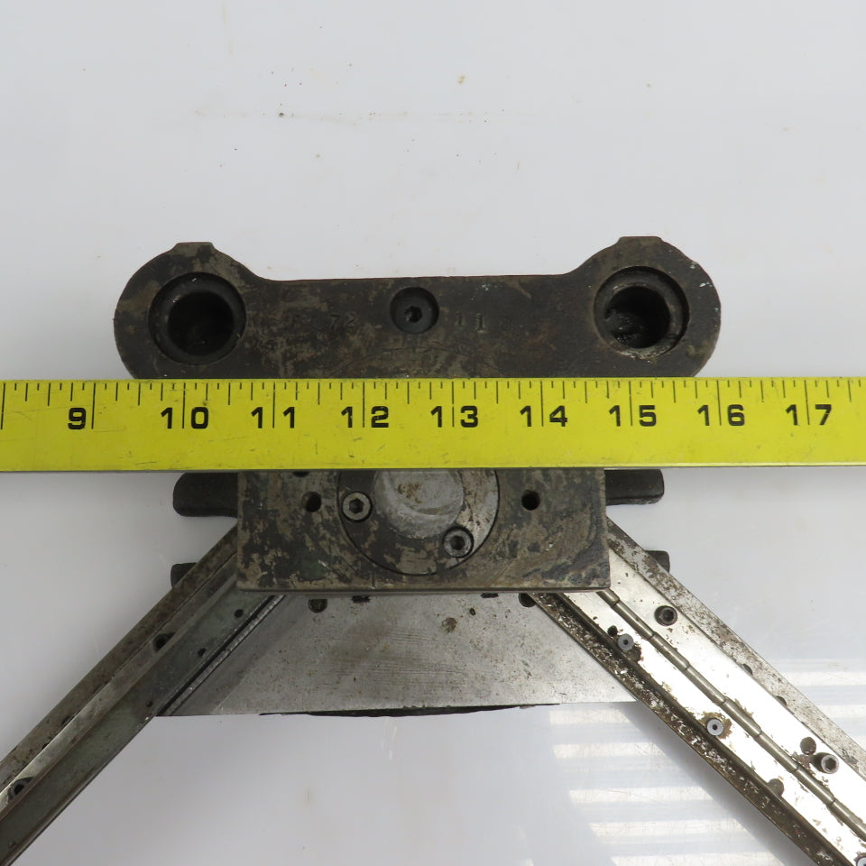 2 Post Punch Press Die Set/Shoe 3-5/8" FB x 4-1/8" W 2-3/4" Throat