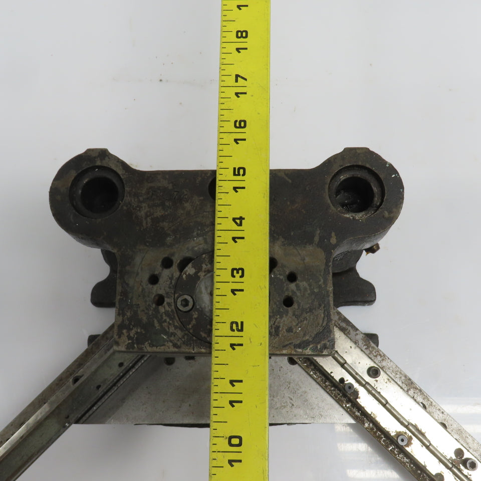 2 Post Punch Press Die Set/Shoe 3-5/8" FB x 4-1/8" W 2-3/4" Throat