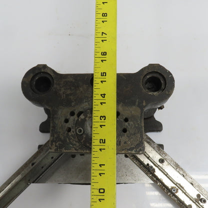 2 Post Punch Press Die Set/Shoe 3-5/8" FB x 4-1/8" W 2-3/4" Throat