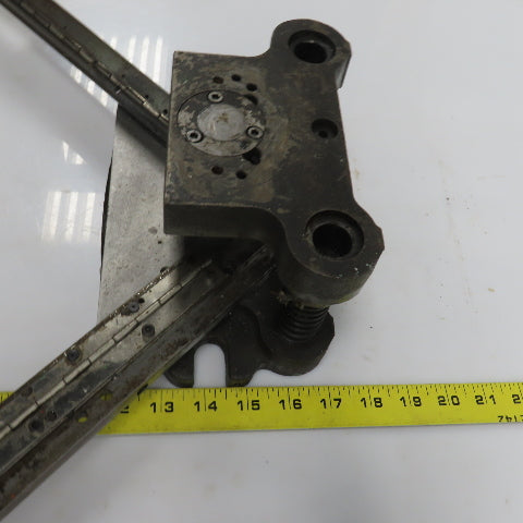 2 Post Punch Press Die Set/Shoe 3-5/8" FB x 4-1/8" W 2-3/4" Throat