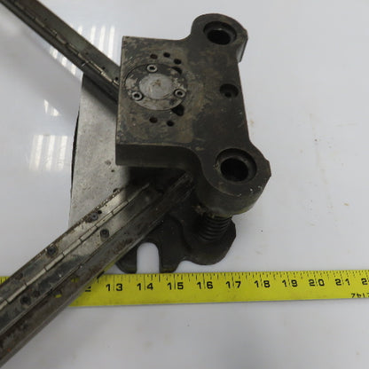 2 Post Punch Press Die Set/Shoe 3-5/8" FB x 4-1/8" W 2-3/4" Throat