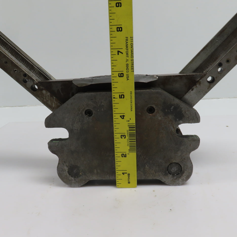 2 Post Punch Press Die Set/Shoe 3-5/8" FB x 4-1/8" W 2-3/4" Throat