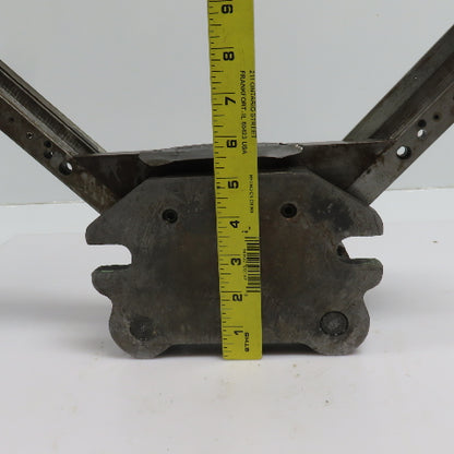 2 Post Punch Press Die Set/Shoe 3-5/8" FB x 4-1/8" W 2-3/4" Throat