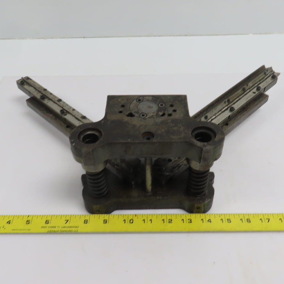2 Post Punch Press Die Set/Shoe 3-5/8" FB x 4-1/8" W 2-3/4" Throat