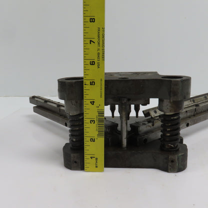 2 Post Punch Press Die Set/Shoe 3-5/8" FB x 4-1/8" W 2-3/4" Throat