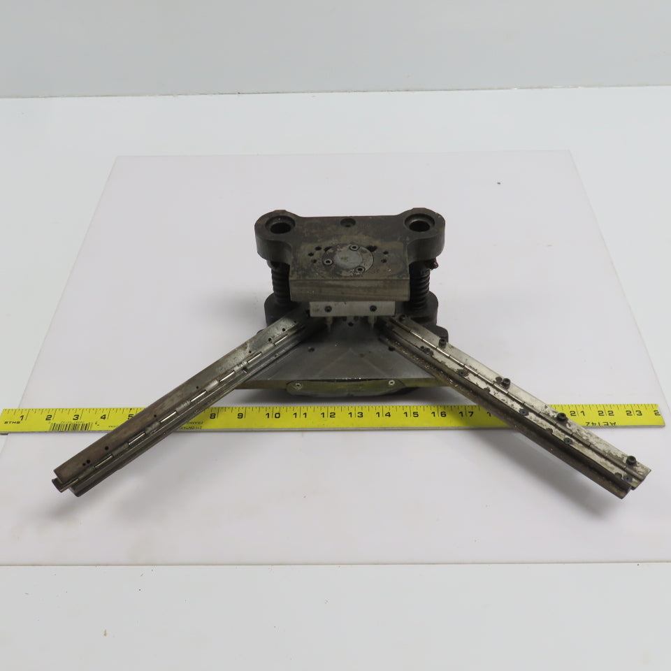 2 Post Punch Press Die Set/Shoe 3-5/8" FB x 4-1/8" W 2-3/4" Throat