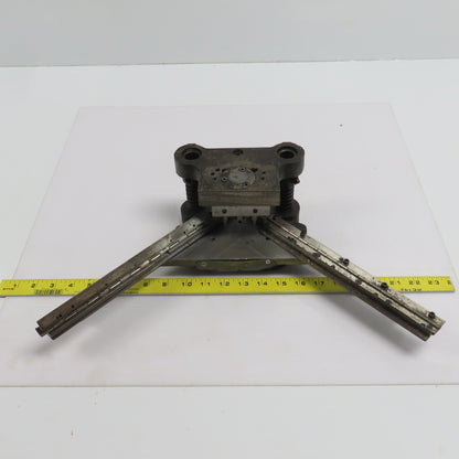 2 Post Punch Press Die Set/Shoe 3-5/8" FB x 4-1/8" W 2-3/4" Throat