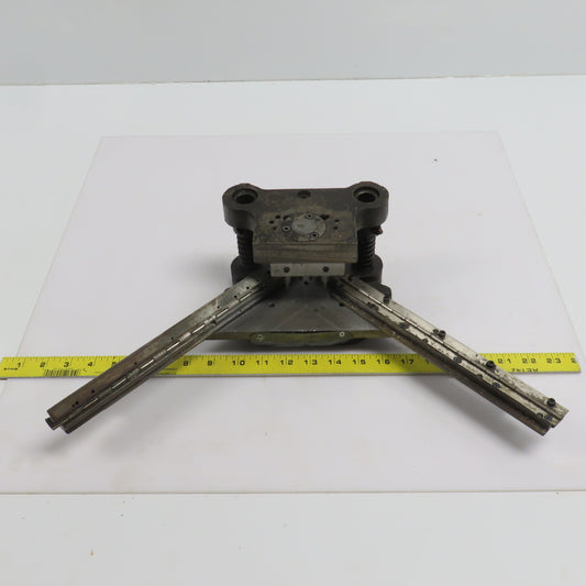 2 Post Punch Press Die Set/Shoe 3-5/8" FB x 4-1/8" W 2-3/4" Throat