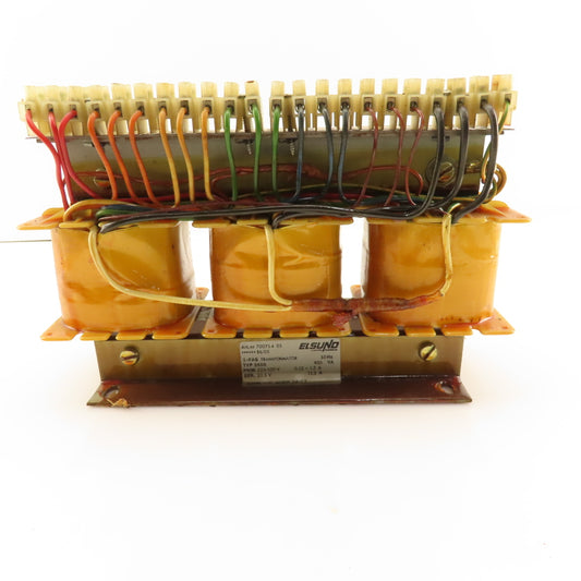 Elsund 700754 05 Type BBBB 220/500V Pri 20.5V Sec 400VA 50Hz 3Ph Transformer
