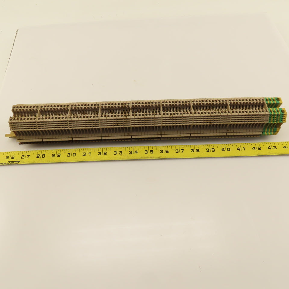 Weidmuller WDU2.5 Single Pole Feed Thru Wire Terminal Block Din Rail Lot Of 77
