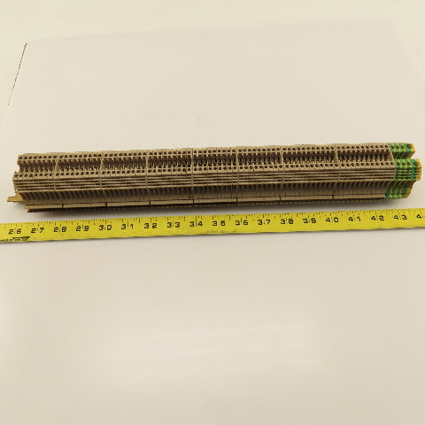 Weidmuller WDU2.5 Single Pole Feed Thru Wire Terminal Block Din Rail Lot Of 77