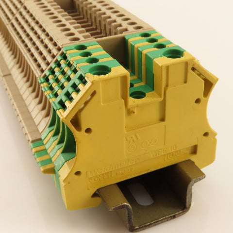 Weidmuller WDU2.5 Single Pole Feed Thru Wire Terminal Block Din Rail Lot Of 77
