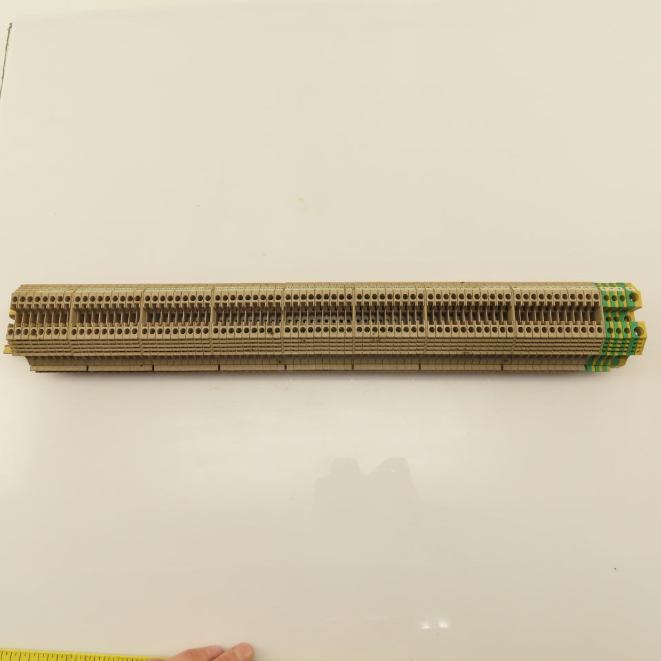 Weidmuller WDU2.5 Single Pole Feed Thru Wire Terminal Block Din Rail Lot Of 77