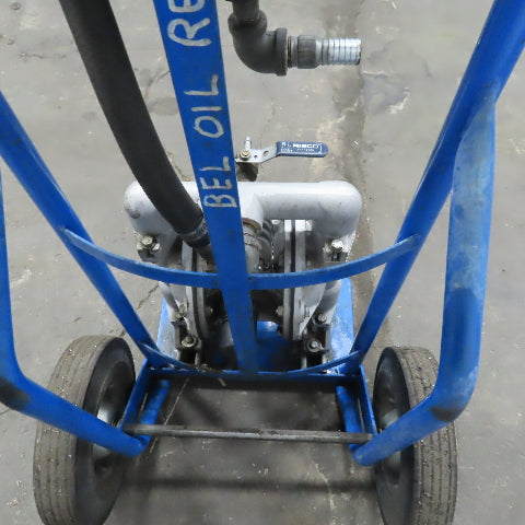 Versamatic E1AA2R229A 1" Air Operated Diaphragm Pump Oil Filter Cart Oil Recycle