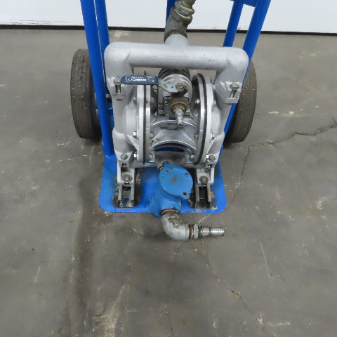 Versamatic E1AA2R229A 1" Air Operated Diaphragm Pump Oil Filter Cart Oil Recycle