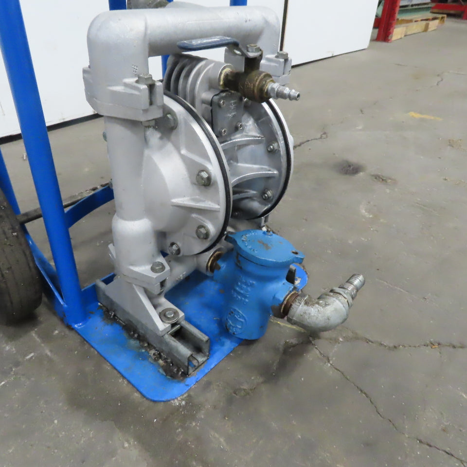 Versamatic E1AA2R229A 1" Air Operated Diaphragm Pump Oil Filter Cart Oil Recycle
