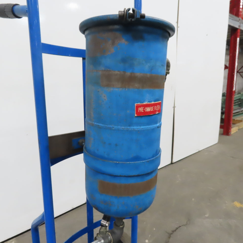 Versamatic E1AA2R229A 1" Air Operated Diaphragm Pump Oil Filter Cart Oil Recycle