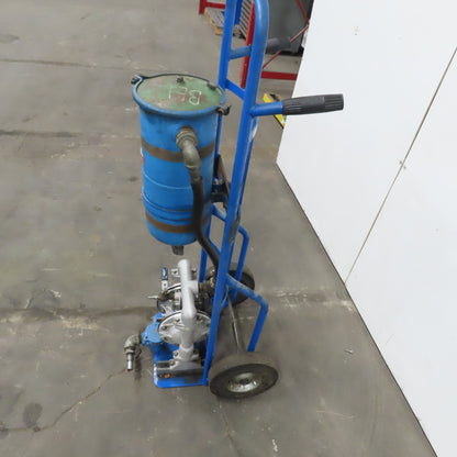 Versamatic E1AA2R229A 1" Air Operated Diaphragm Pump Oil Filter Cart Oil Recycle