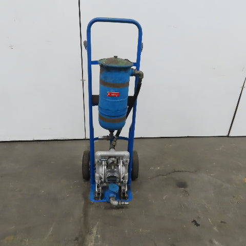 Versamatic E1AA2R229A 1" Air Operated Diaphragm Pump Oil Filter Cart Oil Recycle
