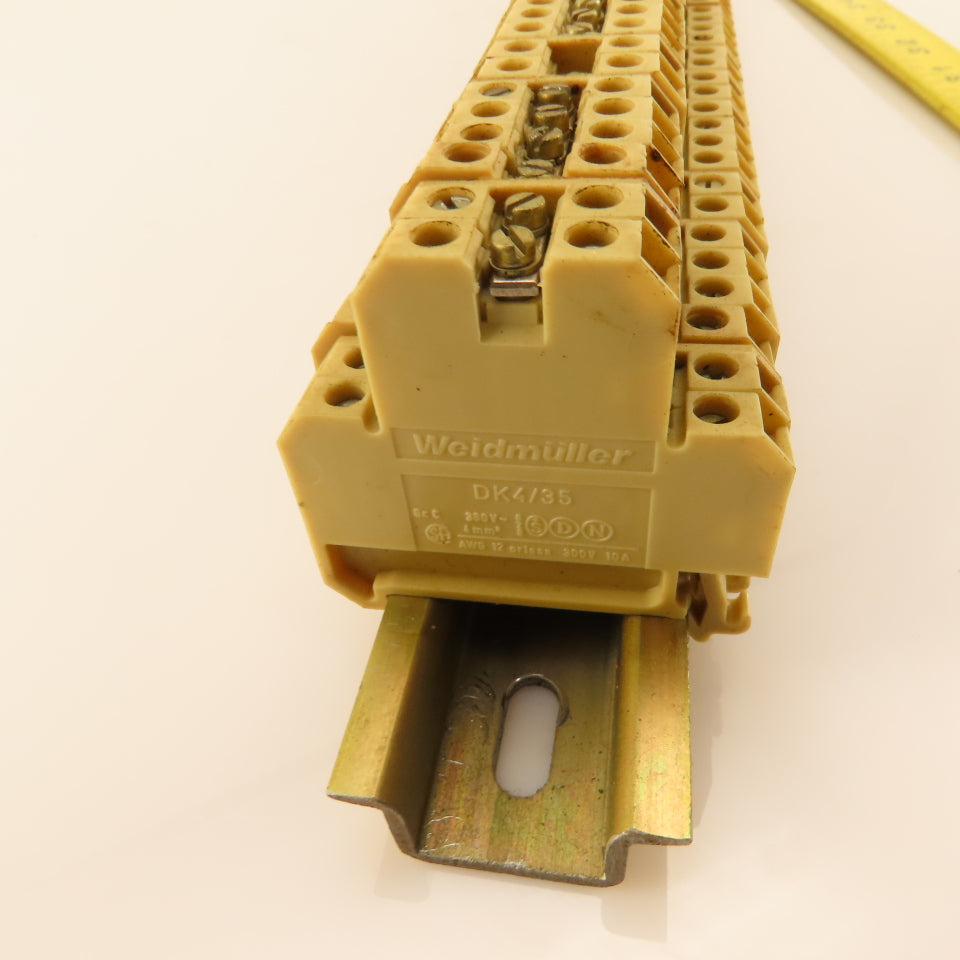 Weidmuller DK4/35 380V 2 Level Din Mount Terminal Block Lot Of 70