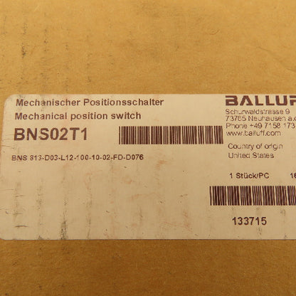 Balluff BNS02T1 3 Position Roller Plunger Limit Switch