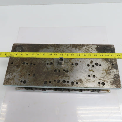 2 Post Punch Press Die Set/Shoe 8" FB x 19" W 6" Throat