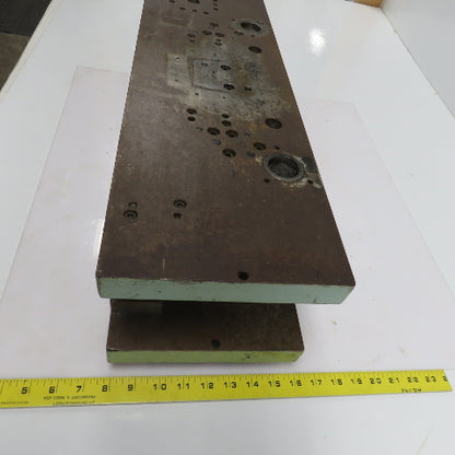 2 Post Punch Press Die Set/Shoe 8" FB x 24" W 5-7/8" Throat