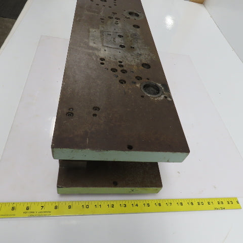 2 Post Punch Press Die Set/Shoe 8" FB x 24" W 5-7/8" Throat