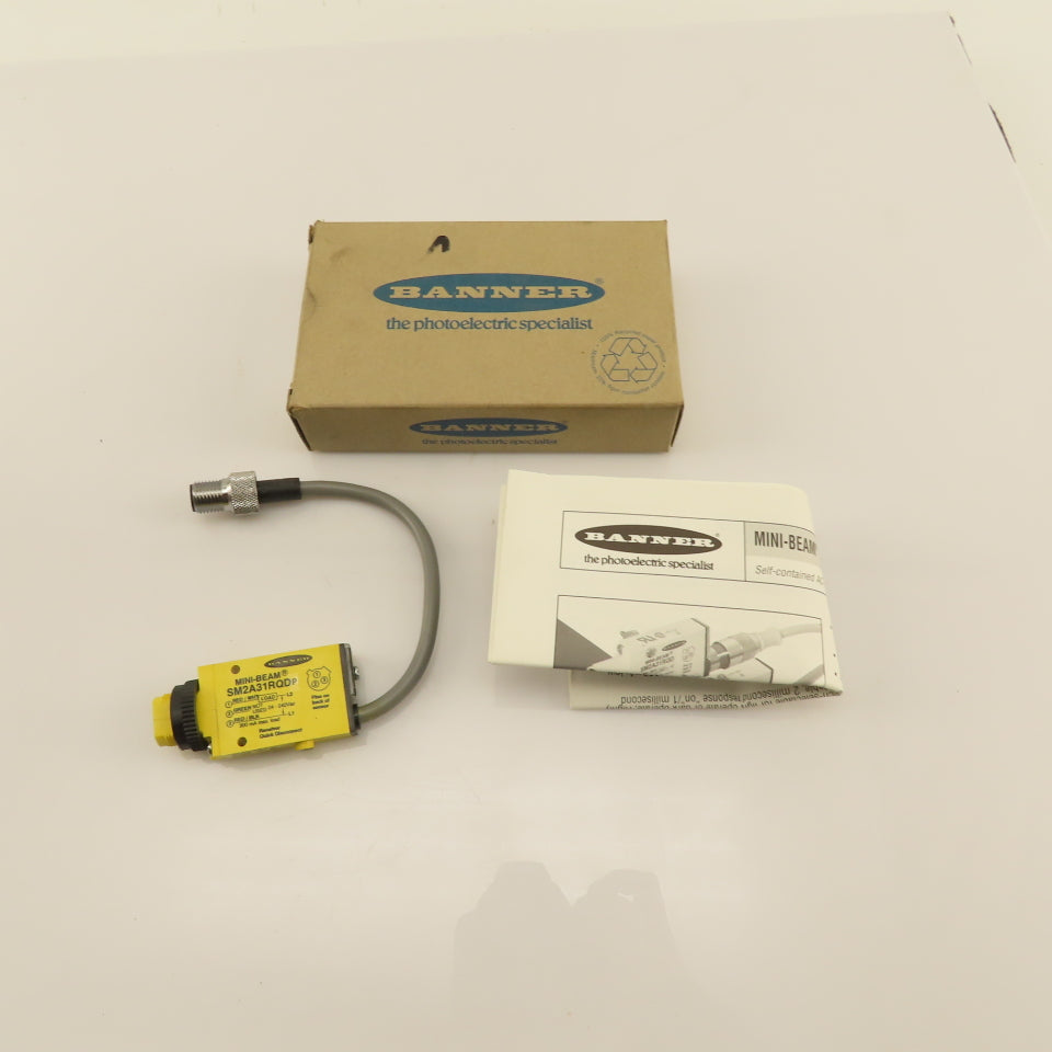 Banner SM2A31RQDP Photoelectric Retroreflective Sensor Receiver 24-240VAC