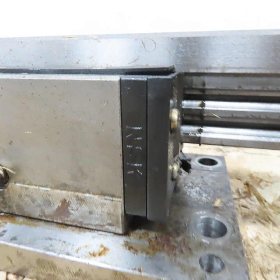 NSK LGY55 Linear Guide Rail W/ (2) Bearings 103-5/16" Long Lot of 2