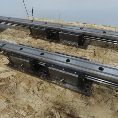 NSK LGY55 Linear Guide Rail W/ (2) Bearings 103-5/16" Long Lot of 2