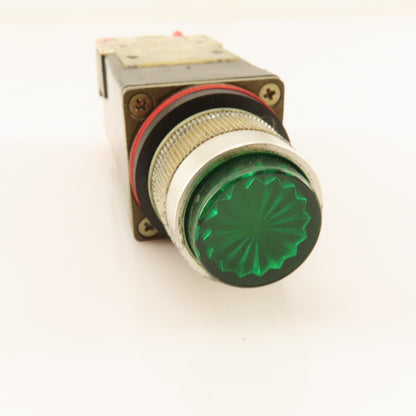 Allen Bradley 800M-XAS Green Illuminated Push Button 300VAC