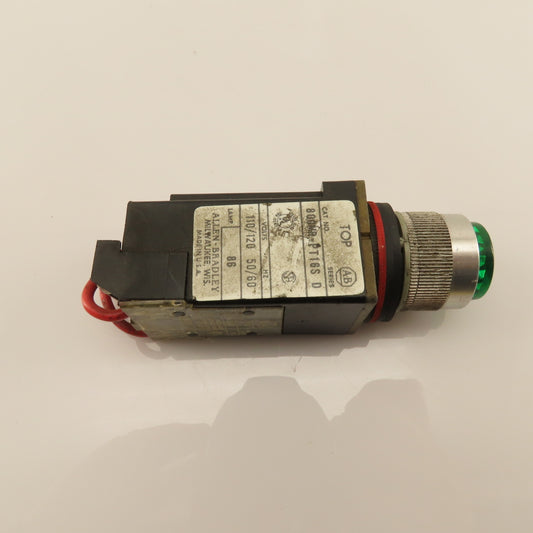 Allen Bradley 800M-XAS Green Illuminated Push Button 300VAC