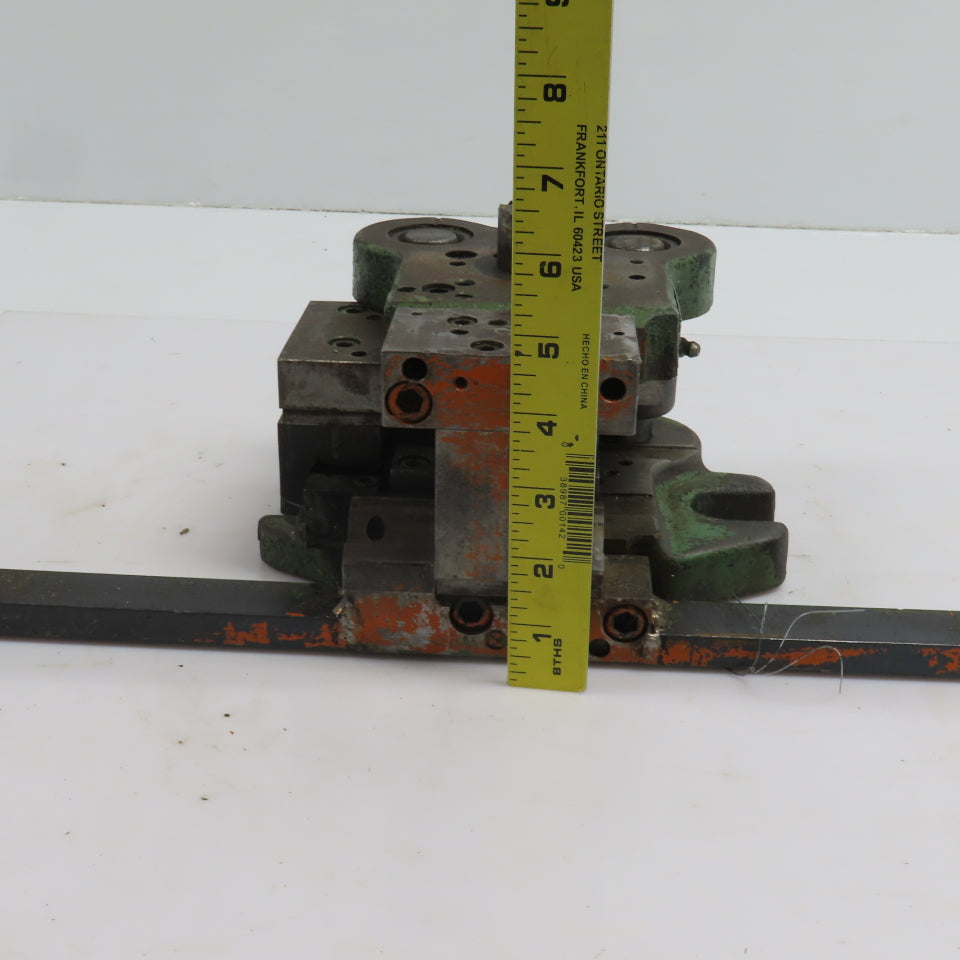 2 Post Punch Press Die Set/Shoe 4-3/4" FB x 4" W 3-1/2" Throat