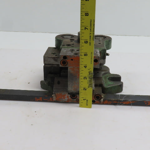 2 Post Punch Press Die Set/Shoe 4-3/4" FB x 4" W 3-1/2" Throat