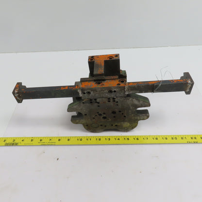 2 Post Punch Press Die Set/Shoe 4-3/4" FB x 4" W 3-1/2" Throat