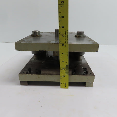 Double Sided Center Post Punch Press Die/Shoe Set 12" FB x 10" W 5-1/4" Throat