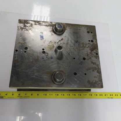 Double Sided Center Post Punch Press Die/Shoe Set 12" FB x 10" W 5-1/4" Throat