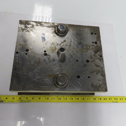 Double Sided Center Post Punch Press Die/Shoe Set 12" FB x 10" W 5-1/4" Throat