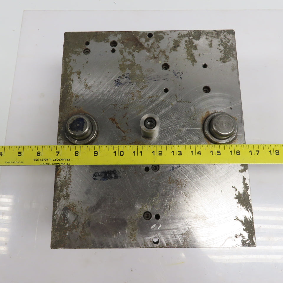 Double Sided Center Post Punch Press Die/Shoe Set 12" FB x 10" W 5-1/4" Throat