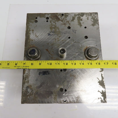 Double Sided Center Post Punch Press Die/Shoe Set 12" FB x 10" W 5-1/4" Throat