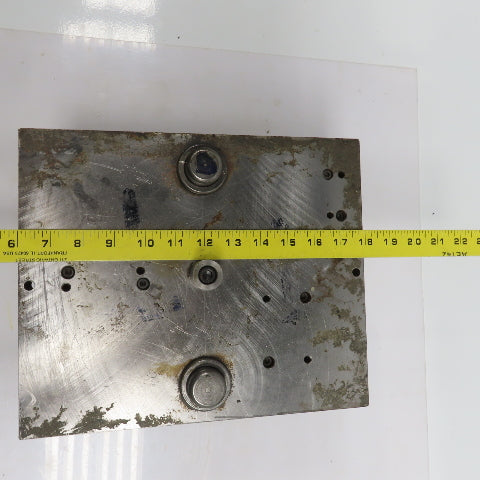 Double Sided Center Post Punch Press Die/Shoe Set 12" FB x 10" W 5-1/4" Throat