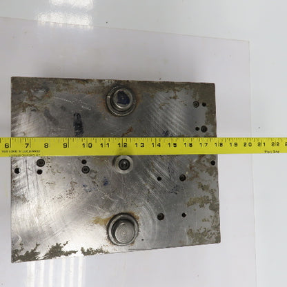 Double Sided Center Post Punch Press Die/Shoe Set 12" FB x 10" W 5-1/4" Throat